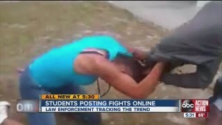 As students post school fight videos online law enforcement uses them to prosecute [upl. by Zertnom]