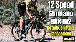 NEW Shimano GRX Di2 12Speed Details Shifting amp Impressions [upl. by Gnus]