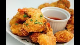 CREVETTES PANÉES AU PANKO Par QUELLERECETTE [upl. by Nyleahs]