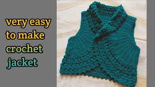 Crochet skivvy designcrochet bollero jacketccrochet woolen blouseskivvy ki bunayi [upl. by Leora610]