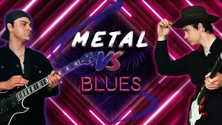 Metal vs Blues Guitarist solo Battle Real Crazy challenge rock vs blues guitar battle [upl. by Ester791]