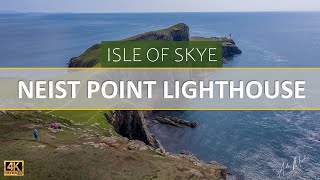 Neist Point Lighthouse  Isle Of Skye  Scotland 2023  4K Drone [upl. by Moreland574]