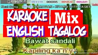 Karaoke tagalog amp English mix collections popular karaoke  Karaoke Version  videoke [upl. by Sicnarf]