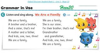 Oxford Discover Book 1 Unit 1 Song amp Communicate [upl. by Gratia46]