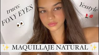 MAQUILLAJE NATURAL y FÁCIL para PRINCIPIANTES  FOXY EYES  YESSTYLE  ALESSANDRA NADIA [upl. by Corey]