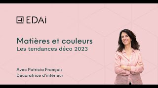 Matières et couleurs  les tendances déco 2023 [upl. by Estey]