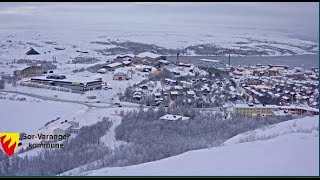 SørVaranger Kirkenes  Utsikt mot Kirkenes sett fra Himmelstigen [upl. by Lehcar]