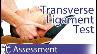 Transverse Ligament Test  Upper Cervical Spine Instability [upl. by Eadas]