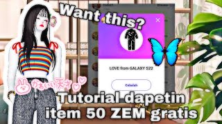 Tutorial mendapatkan item 50 ZEM Gratis di zepeto  Zepeto tutorial [upl. by Severn]