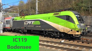 Feldkirch1016 036 CAT seltenes Zugpferd am IC119➡️Innsbruck amp Desiro ML 4748 009➡️Schruns [upl. by Modnar]