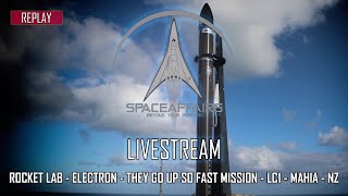 Rocket Lab  Electron  They Go Up So Fast Mission  LC1  MahiaNZ  March 22 2021 [upl. by Nednyl]