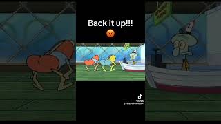 Squidward wants you to back it up spongebob squidward fypシ funny fyp [upl. by Honor639]