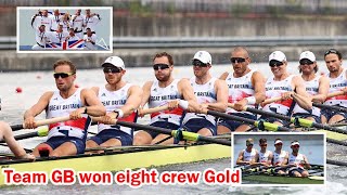 Paris Olympics 2024  Team Great Britain wins Mens Eight Rowing Olympics Gold [upl. by Ecirahc]