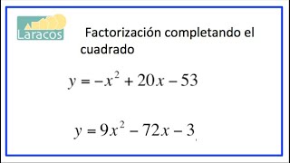 Factorizacion Completar el cuadrado [upl. by Einnig277]