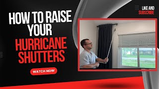 HOW TO RAISE ROLL DOWN HURRICANE SHUTTERS AFTER THE STORM [upl. by Notloc846]