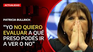 Patricia Bullrich justifica la visita a los genocidas  quotPueden dentro del marco de la leyquot [upl. by Bertila]