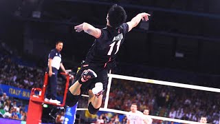 Yuji Nishida Destroys Bulgaria with 7 Aces [upl. by Perzan951]