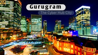 Gurugram Cyber City 2023 trailer  Gurugram City Drone View 4k  dlf cyber hub  City Impulse [upl. by Wettam501]