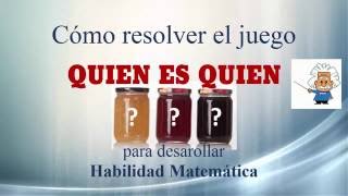 Resolución del juego Quién es Quién 1 [upl. by Adnerb]