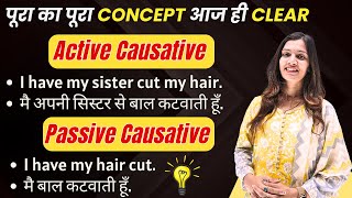 Causative Verbs in English  Active amp Passive Forms  English with Khushi [upl. by Eidlog]