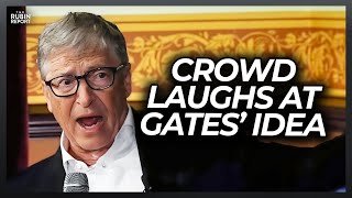 Crowd Laughs When Bill Gates Explains Bizarre Plan to Fight Climate Change [upl. by Ibor334]