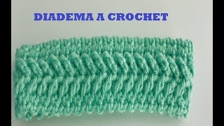 Diadema a crochet  paso a paso facil y rapido [upl. by Ginder]