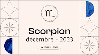 Horoscope Scorpion ♏️ Décembre 2023 🎆 par Christine Haas [upl. by Llednav]