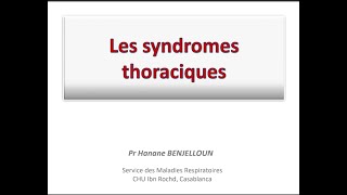 Semiologie respiratoire  Atteintes thoraciques [upl. by Ramirol]