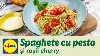 Spaghete cu pesto si rosii cherry • reteta Bucataria Lidl [upl. by Duaner109]