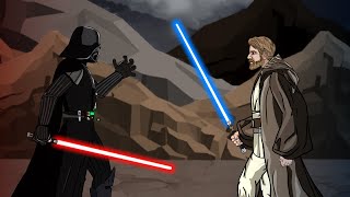 Darth Vader vs ObiWan Kenobi Animation Ep 1 [upl. by Joli815]