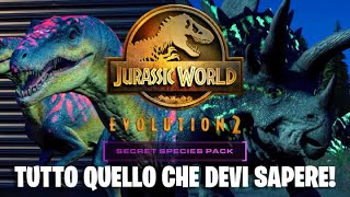 TUTTE LE NOVITA DEL NUOVO DLC Secret Species Pack  Jurassic World Evolution 2 [upl. by Ardine]