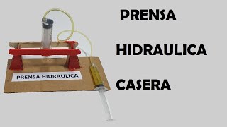 Construccion de Prensa Hidraulica de Carton [upl. by Atilef]