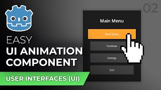 Easy UI Animation in the Godot Engine [upl. by Andri92]