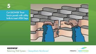 GEOWEB® Geocells Retaining Wall Geosynthetic Installation Guide Animation [upl. by Ailadgim14]