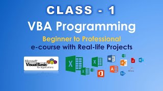 vba tutorial in hindi  vba tutorial for beginners with examples  Live class  1 [upl. by Parris491]