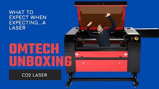 OMTech Laser Unboxing  CO2 Laser Unboxing  Laser Delivery Day [upl. by Suhcnip485]