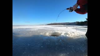 Ice Fishing New Brunswick December 2021 [upl. by Nauqat]