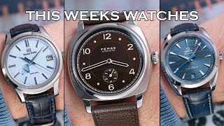 This Weeks Watches  Fears Brunswick Brown amp Jubilee Grand Seiko Skyflake Omega amp More EP105 [upl. by Yssor]