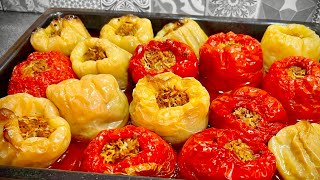 Найвкусните пълнени чушки Фаршированный болгарский перец  самый вкусный  Stuffed bell peppers [upl. by Pease]