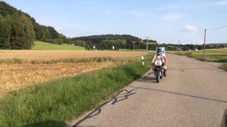 Kapelle Menzl Trommelbazi mit der BMW zur Brass Wiesn und dann Gäubodenfest Straubing [upl. by Nyrroc]