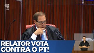 URGENTE Relator vota CONTRA cassar a chapa BolsonaroMourão [upl. by Gore]