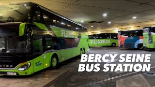 BERCY SEINE RODOVIÁRIA BUS STATION ParisFrança Flixbus Blablacar [upl. by Stephine]