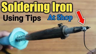 How to use electric soldering iron tips in UrduHindi [upl. by Tana]