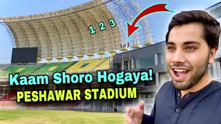 Wow🔥 Membrane Sheets Installation  Peshawar Cricket Stadium Latest Updates  Arbab Niaz Stadium [upl. by Colt]