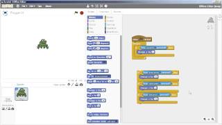 Scratch 2  Frogger 01b  Frog Now Moving [upl. by Kittie16]