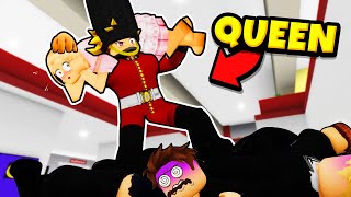 I Became The QUEENS GUARD in Roblox BROOKHAVEN RP [upl. by Anyek]