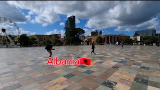 Tirana Albania Walking tour🇦🇱Tirana 2024🤗travel shqipëria tirana2024 vlogger europeancapital [upl. by Esyak425]