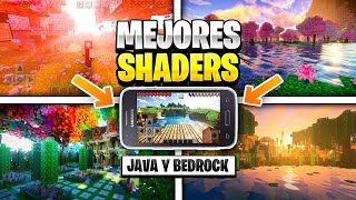 ✅Los MEJORES y NUEVOS SHADERS para MINECRAFT 120  Gama baja media y alta JAVA BEDROCK y MCPE [upl. by Engelbert]