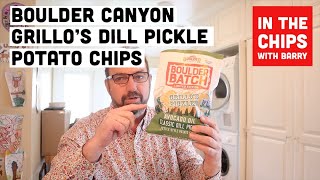 🇺🇸 Boulder Canyon Grillo’s Dill Pickle Potato Chips on In The Chips with Barry [upl. by Bride]