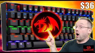 Redragon K552 RGB Rainbow Mechanical Gaming Keyboard Unboxing amp Review  Lighting Modes Explained [upl. by Aennil]